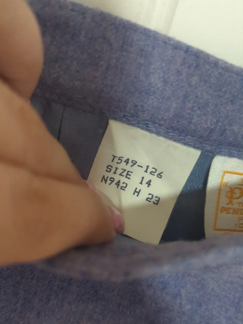 Pendleton Lavender-Blue Pencil Skirt